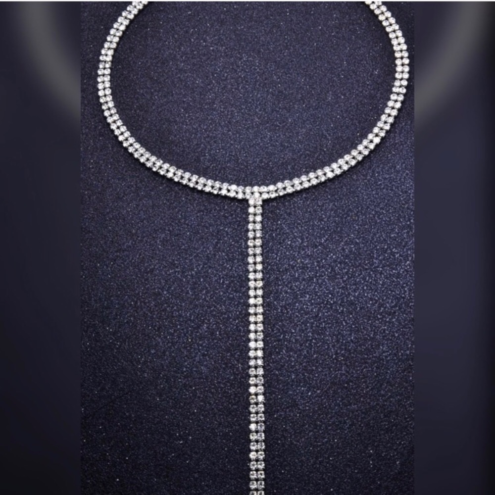 🆕💕 STUNNING RHINESTONE NECKLACE💕🆕 - Picture 5 of 9